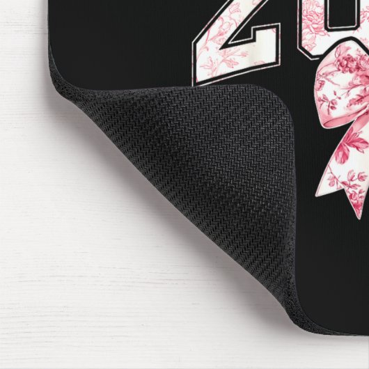 Cl Of 20&#; Grad Preppy Coquette Bow Girly Girl K Mousepad (Ecke)