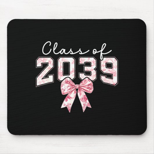 Cl Of 20&#; Grad Preppy Coquette Bow Girly Girl K Mousepad (Vorne)