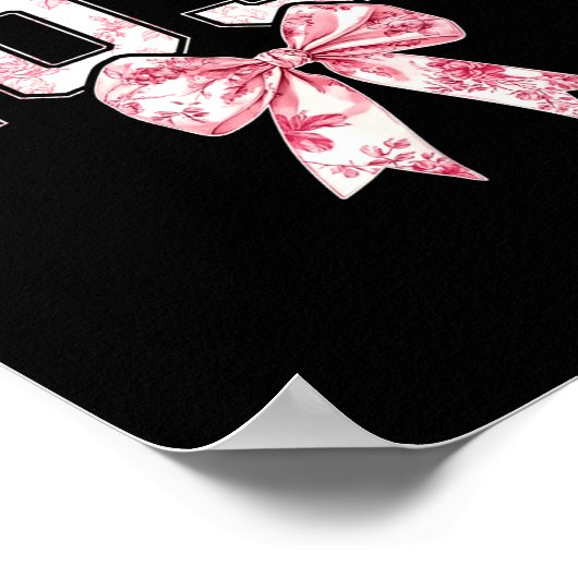 Cl Of 20&#; Grad Preppy Coquette Bow Girly Girl K Poster (Ecke)