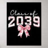 Cl Of 20&#; Grad Preppy Coquette Bow Girly Girl K Poster (Vorne)