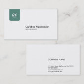 CL UnternehmensNo24B Vintages Grün Visitenkarte (Vorne/Hinten)