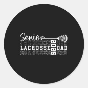 Cl von 2025 Lacrosse Vater Senior Abschluss Cl von Runder Aufkleber