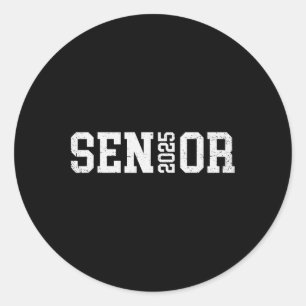 Cl von 2025 Senior 2025 Abschluss 2025 Ck to Schoo Runder Aufkleber