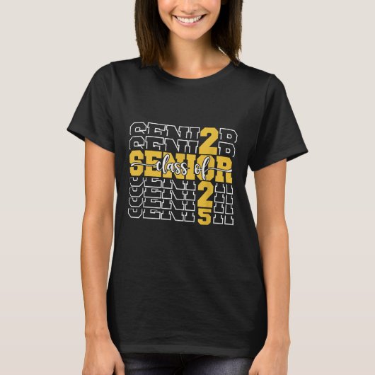 Cl von 2025 Senior 2025 Back to School 2025 Gradua T-Shirt (Vorderseite)