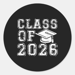 CL von 2026 Senior Back to School Abschluss 2026 Runder Aufkleber