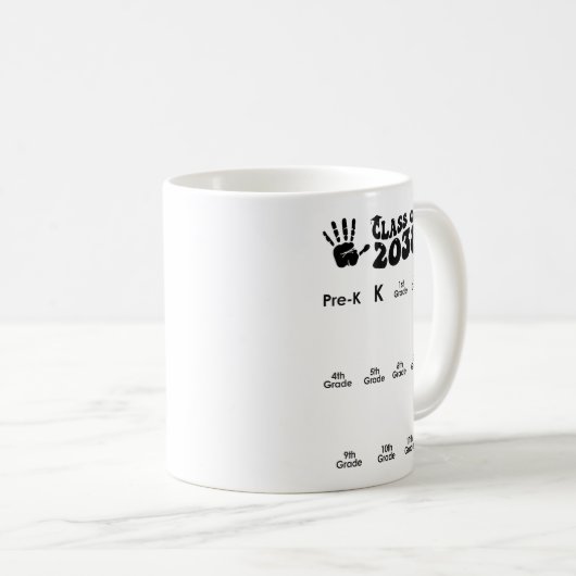 Cl von 2038 wächst mit meinem Handprint zurück in Kaffeetasse (VorderseiteRechts)
