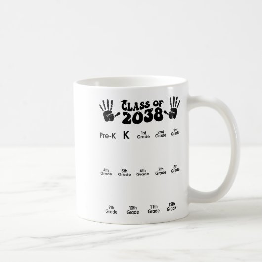 Cl von 2038 wächst mit meinem Handprint zurück in Kaffeetasse (Rechts)