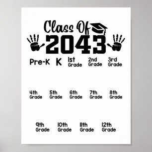 Cl von 2043 Wachse mit mir Handabdruck Vorschule 1 Poster