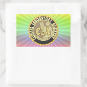 CLA-ABZEICHEN - KLINISCHER LABOR-ASSISTENT RECHTECKIGER AUFKLEBER (Tasche)