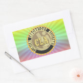CLA-ABZEICHEN - KLINISCHER LABOR-ASSISTENT RECHTECKIGER AUFKLEBER (Umschlag)