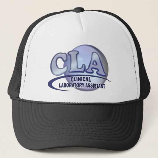 CLA FunBlue LOGO - KLINISCHER LABOR-ASSISTENT Truckerkappe (Vorderseite)