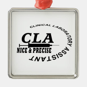 CLA SLOGAN - SCHÖN UND PRÄZISE! LABOR SILBERNES ORNAMENT