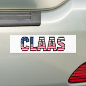 Claas Name Vorname USA Aufkleber Sticker Auto Autoaufkleber (Auf Auto)