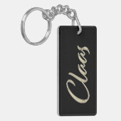 Claas Name whitegold Schlüsselanhänger Anhänger (Vorderseite links)