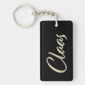 Claas Name whitegold Schlüsselanhänger Anhänger (Vorderseite)