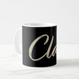 Claas Name whitegold Tasse Teetasse Kaffeetasse