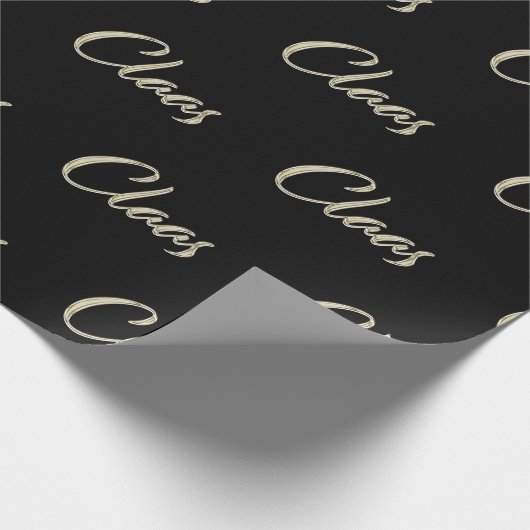 Claas Vorname Name edles Geschenkpapier Papier (Ecke)