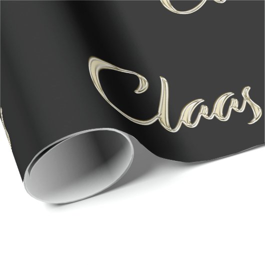 Claas Vorname Name edles Geschenkpapier Papier (Rolleneckpunkt)