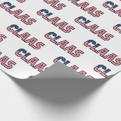 Claas Vorname Name USA US Geschenkpapier Papier (Ecke)