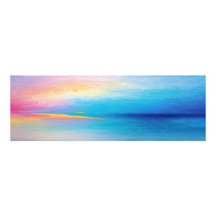"Clachanray", eine weiträumige, rosa und blaue Lan Fotodruck