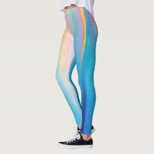 "Clachanray", eine weiträumige, rosa und blaue Lan Leggings