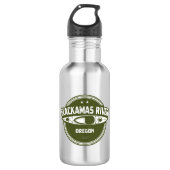 Clackamas Fluss Oregon Kayaking Edelstahlflasche (Vorderseite)