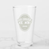 Clackamas Fluss Oregon Kayaking Glas (Rückseite)