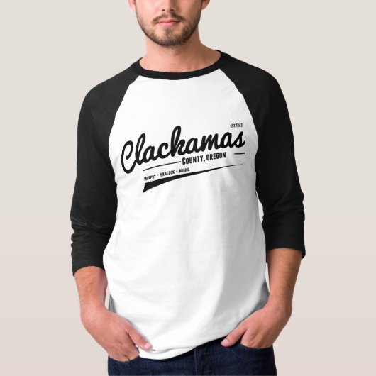 Clackamas Landkreis Oregon T-Shirt (Vorderseite)