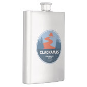 Clackamas Wild und Landschaftlicher Fluss Oregon Flachmann (Rechts)