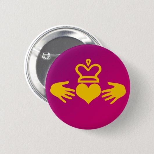 Claddagh Button (Vorne & Hinten)