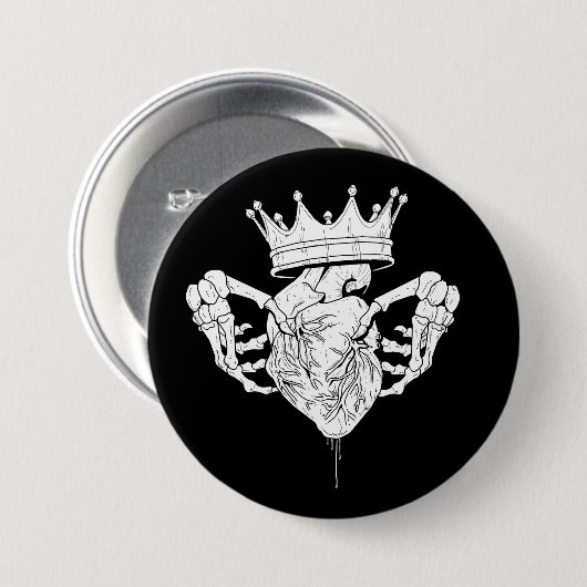 Claddagh Button (Vorne & Hinten)
