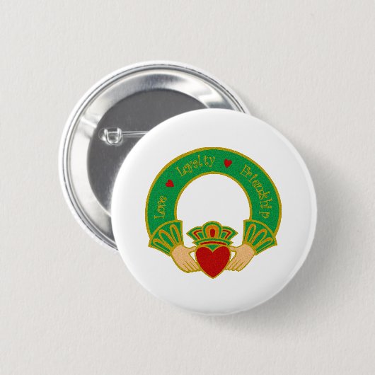 Claddagh Button (Vorne & Hinten)