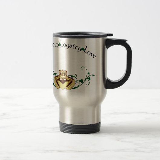 Claddagh/Claddaugh Reisebecher (Rechts)