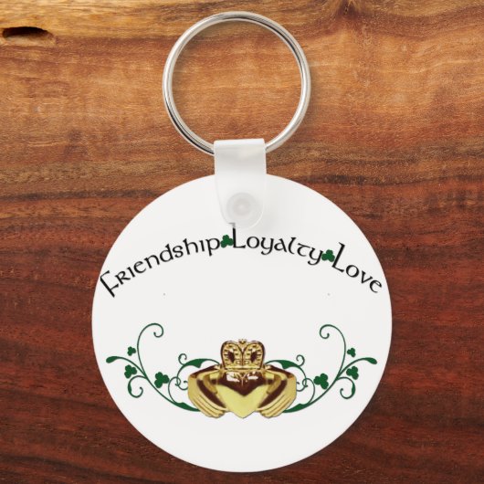 Claddagh / Claddaugh Schlüsselanhänger (Vorderseite)