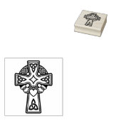 Claddagh Cross Wood Art Briefmarke Gummistempel (Stempel)