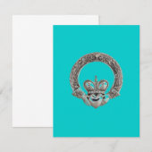 Claddagh Einladungen (Vorne/Hinten)