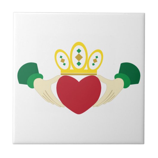 Claddagh Fliese (Vorderseite)