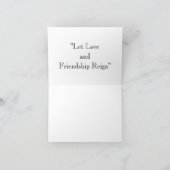 Claddagh - Freundschaft der Liebe Feiertagskarte (Innenseite)