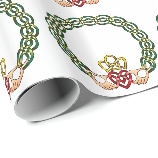 Claddagh Geschenkpapier (Rolleneckpunkt)