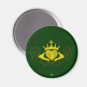 Claddagh (Gold) Magnet (Vorderseite/Rückseite)