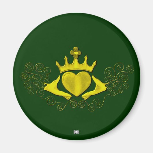 Claddagh (Gold) Magnet (Vorne)