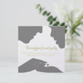 Claddagh-Gold zum Datum speichern Save The Date (Stehend Vorderseite)