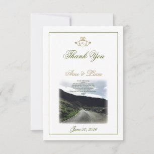 Claddagh-irische Hochzeit Danke