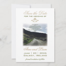 Claddagh Irish Save the Date Wedding