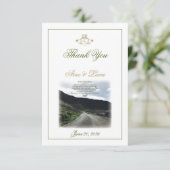 Claddagh Irish Wedding Vielen Dank Dankeskarte (Stehend Vorderseite)