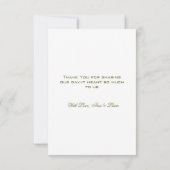 Claddagh Irish Wedding Vielen Dank Dankeskarte (Rückseite)