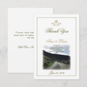 Claddagh Irish Wedding Vielen Dank Dankeskarte (Vorne/Hinten)