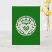 Claddagh Karte (Gelbe Blume)