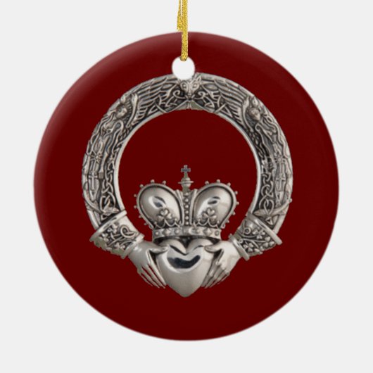 Claddagh Keramik Ornament (Hinten)