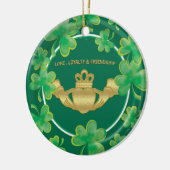 Claddagh Keramik Ornament (Links)